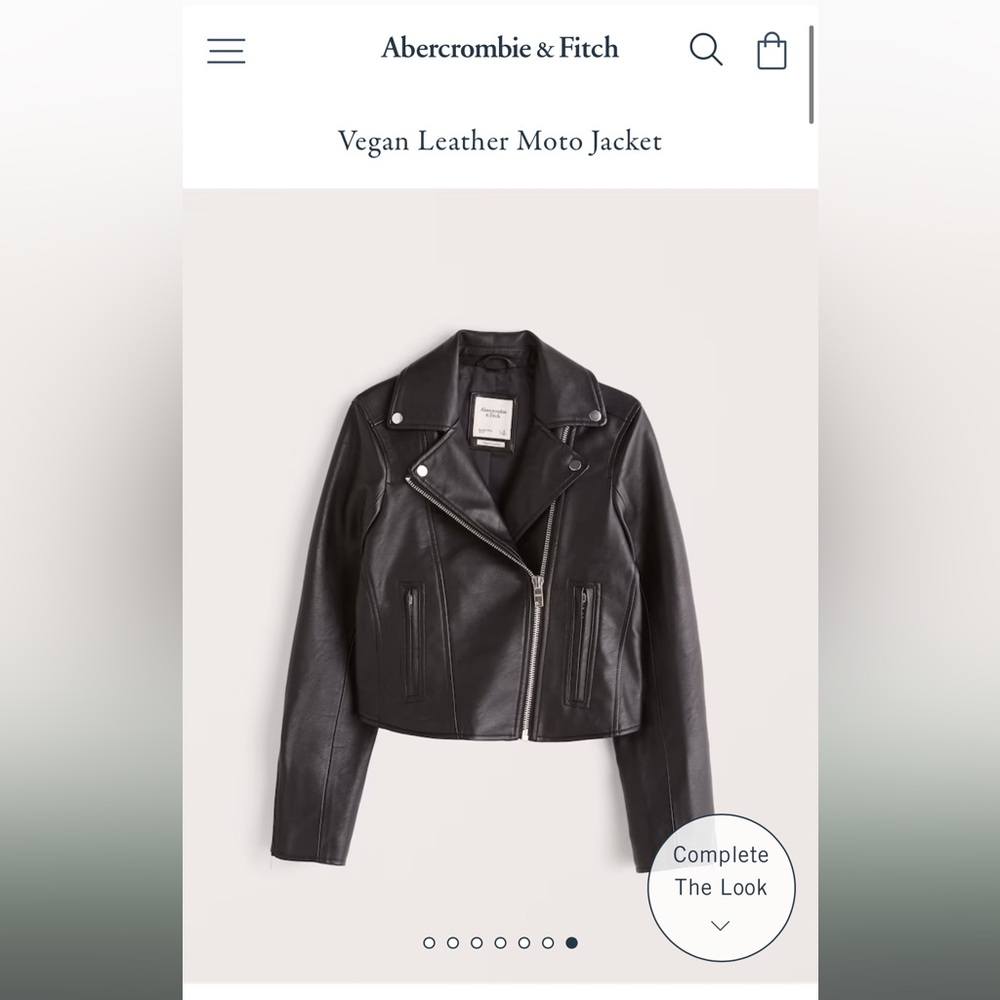 Brand new Abercrombie and Fitch leather moto jacket